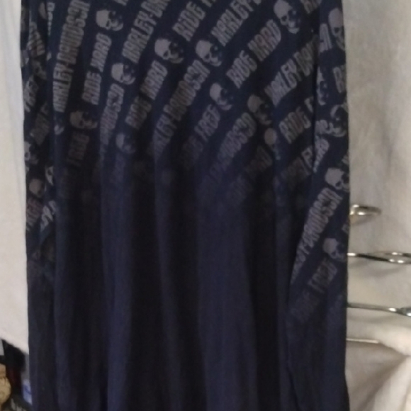 Harley-Davidson Other - Blue Long Sleeve Graphic Top